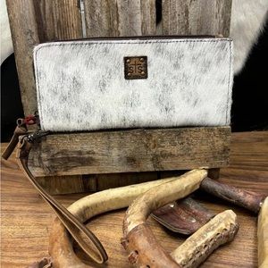STS cowhide clutch
